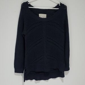 HARLOW dark blue medium knit sweater